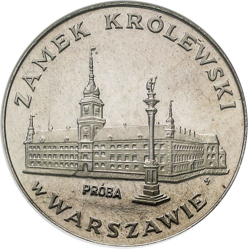 PRL. PRÓBA Nikiel 100 złotych 1974 Zamek Królewski